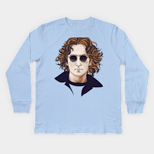 John with glasses Kids Long Sleeve T-Shirt